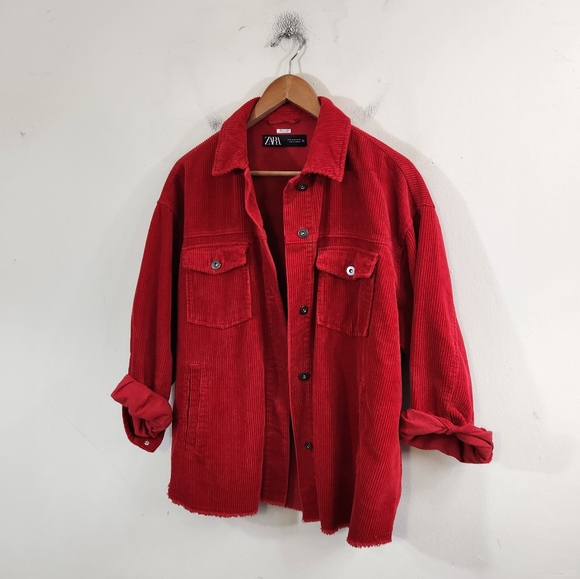 Zara Jackets & Blazers - Zara Corduroy oversized Shacket